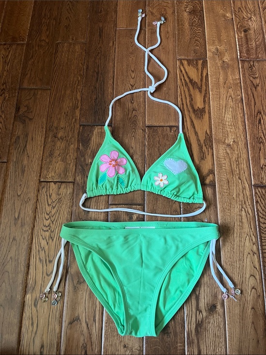 725 Originals Other - Vintage 725 Originals green floral Y2K bikini